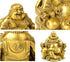 Fengshui Buddha Statue for Lucky & Happiness, God of Wealth Laughing Buddha on Dragon Chair, Brass Home Decor