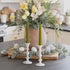 Rely+ White Candle Holders Set of 2 Decorative Centerpiece Table Holders for Taper Candles Home Decor Wedding
