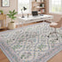 5x7 Purple Rug for Girls Room, Washable Boho Floral Area Rugs for Living Room, Cute Ultra-Thin Non Slip Indoor Girls