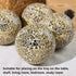 HAKACC 5PCS Decorative Glass Orbs, 3.14inch Mosaic Sphere Balls for Bowls, Vases, Dining Table Home Decor, Wedding