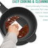 Dezin Electric Cooker - 2L Non-Stick Sauté Pan for Rapid Noodles, Mini Pot for Steak, Egg, and Soup
