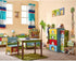Fantasy Fields - Sunny Safari Animals Thematic Kids Table Lamp, for Girls & Boys Rooms with Printed Zebra Lampshade