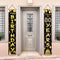80th Birthday Party Banner Decorations for Women Men, Black Gold Cheers to 80 Years Birthday Supplies