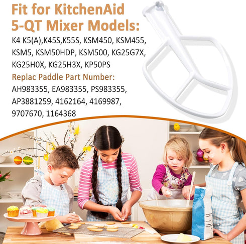 K5AB K5SS Stand Mixer Flat Beater Blade, ???????? ???????? for KitchenAid Paddle Attachment 5-QT