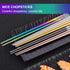 Metal Chopsticks Reusable 5 Pairs, Multicolor Stainless Steel, Dishwasher Safe, Lightweight Non-Slip Set