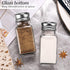 Set,DWTS Salt and Pepper Shakers DANWEITESI Salt Shaker with Stainless Lid-Glass Spice Jars Kitchen Gadgets,Clear