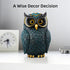 Buildopia Owl Figurine, Resin Animal Sculpture Statue for Home Decor, Bookshelf, Bedroom, Living Room, Office & Table