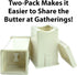 Mess-Free Butter Spreader 2 Pack by Avant Grub, Dishwasher Safe Corn Cob Butterer for Even Spreading
