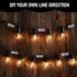 30 Pack TW SHINE Hooks for Outdoor String Lights Clips, Heavy Duty Clips Clear Light Hook with Waterproof Adhesive