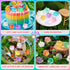 SYWHXY 152PCS (7 Luminous Mini Resin Pigs Miniature Pigs Animals Figurines Glow in The Dark Cute Tiny Pig to Hide