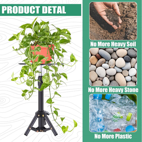 2PCS 14-22" 7.8-12.6"Top Adjustable Universal Plant Risers for Pots Inside, Pot Fillers for Planters, Planter Inserts