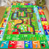 Mfmiudole 59"39.4" Kids Rug ABC Farm Play Mat for Toy Cars, Farm Life Road Traffic for Playroom Kids Car Road Rugs