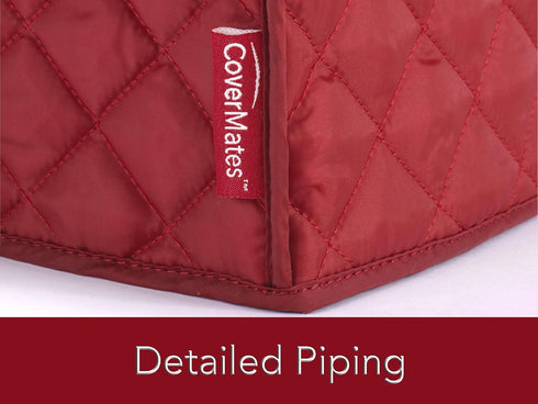 Covermates Keepsakes Griddle Cover, Dust Protection, Stain Resistant, Washable Appliance Cover, Red