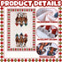 Geyoga 6 Summer 16 24 Inch Pieces Derby Kitchen Towels Horse Racing Rose Dish Hand Towel Absorbent Tea Washcloth