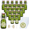 Queekay 20 Pack Mini Swing Top Glass Bottles for Vanilla Extract Homemade