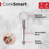 KeySmart CorkSmart - 2-in-1 Wine Opener and Bottle Opener Keychain Accessory, Ultimate Dual Corkscrew