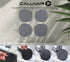 Set 4 Stone Coasters Slate of from Diatomaceous Earth, Fast Absorbing Stone Coasters for Drinks, Water Absorbent