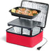 HotLogic Mini Portable Electric Lunch Box Food Heater, Red - Innovative Food Warmer for Car/Home, 120V