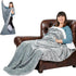 EzrAllora Giant Premium Double Layer Foot Pocket Blanket -Patent Pending- Fathers Day