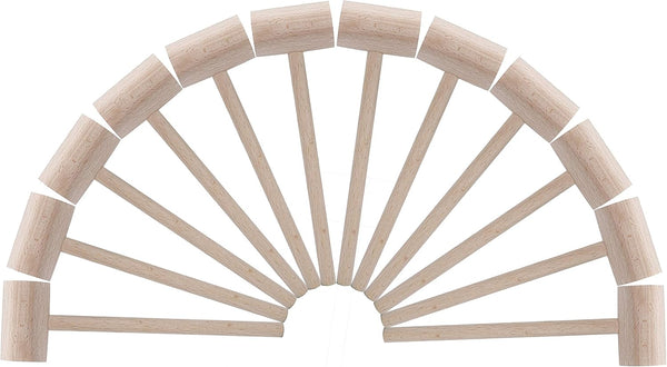 12 Pack Wooden Crab Mallets Natural Hardwood Crab Hammers Lobster Seafood Crackers