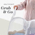 Handy Laundry Mesh Popup Hamper - White, Two Compartments, Collapsible for Easy Storage, Great for Kids Room or Travel.
