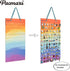 PACMAXI Hanging Brooch Pin Organizer - Display Pins Storage Case Holds Up to 96 Pins (S-96 Slots, Colorful)