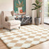 5x7 GENIMO Checkered Rug Area Rugs for Kids Bedroom Soft Shag Rug Fluffy Fuzzy Carpet Plush Rugs for Living Room