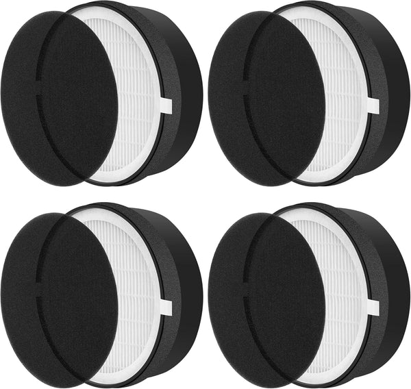 APPLIANCEMATES LV H132 Replacement Filter, 3-in-1 H13 True HEPA for LEVOIT LV-H132 Air Purifier, 4 Pack