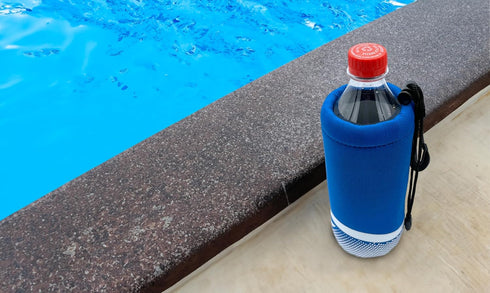 16-20oz Proactive Sports Neoprene Bottle Holder with Drawstring and Bag Clip for Bottles