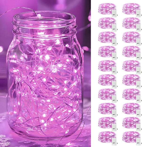 Adamonda 20 Pack LED Fairy Lights Battery Operated,20 LED Waterproof Mini Twinkle String