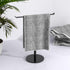 Towel Rack T-Shape Hand Holder for Bathroom, Lightweight Bathroom Racks, Kitchen Black Holder, Stainless Steel Counter