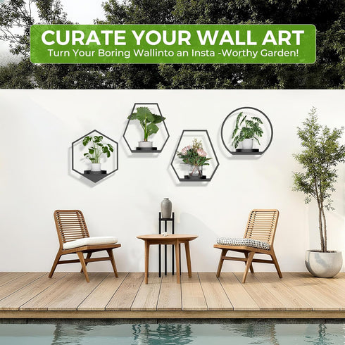 Wall Planters for Indoor Plants, Plant Frames Wall Decor Living Room Plant Stand Hanging Wall Plants Holder to Hold