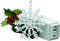 1225LS Snowflake Metal Ornaments with On/Off Touch Control, 7.5 inches, White