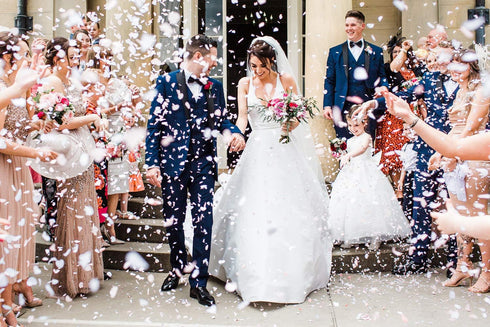 White Confetti Paper Circles - 1 inch for Table Wedding & Birthday Party Decoration, 5000 pcs