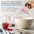 Chef Pomodoro 3-Piece Liquid Measuring Cups Set - Includes 1, 2, and 4 Cup, BPA-Free Plastic, Stackable Nesting