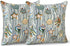 LVTXIII Set of 2 Patio Throw Pillows Covers Waterproof 20x20 Fade Resistant