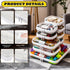 9 Pack Storage(L,2S,6Mini) Clear Hard Shell Zipper Case,Waterproof Toiletry Cosmetic Bag,Toy Organizers and Storage