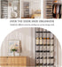 40 Closet homyfort Over the Door Shoe Organizer, Large Breathable Mesh Pocket,Space Saving Hanging Shoe Rack,Shoe
