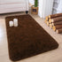 Chicrug 2x4 Feet Soft Plush Fluffy Runner Rug for Bedroom Living Room, Non-Shedding Shag Carpet, Coffee
