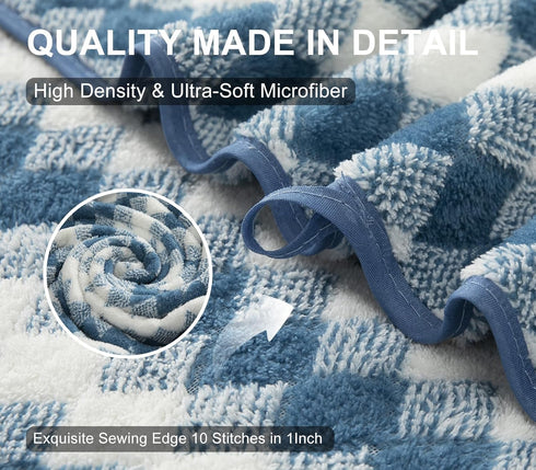 2Pcs 16"x31" Set Set Hand Towel Towel for Bathroom,Highly Absorbent Quick Dry Face Towel for Daily Use,Soft Microfiber