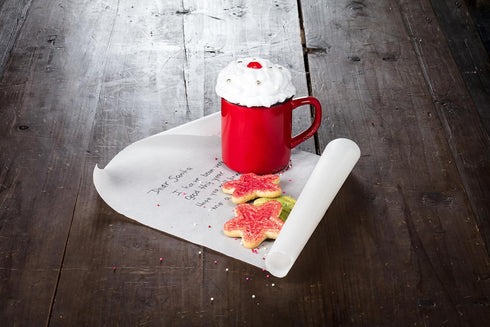 Abbott Collection Enamel Look Stoneware Mug, Red