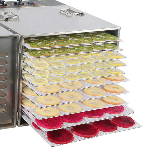 10 Pcs Silicone Dehydrator Sheets - 14x14 in for Food Dehydrator & Freeze Dryer