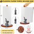 Countertop Home,4 Elephant Paper Towel Holder,Natural Animal Kitchen Decorative,Cute African Elephant Wooden Stand Anti