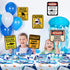 WERNNSAI Shark Zone Party Decorations, 6 PCS 8'' Funny Wall Decor Signs for Boys Kids Birthday Ocean Theme Party