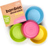 GET FRESH Bamboo Kids Snack Bowls - Set of 4, BPA Free, Dishwasher Safe & Stackable