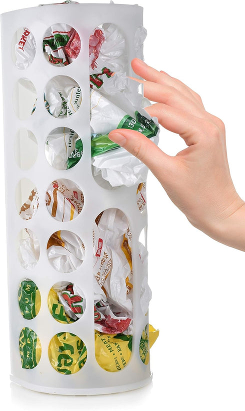Handy Laundry Grocery Bag Storage Holder, 2-Pack Large Bag Dispenser for Neatly Storing Plastic Shopping Bags
