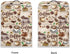 Coffee Bees Pattern Coffee Maker Covers, Folding Dust Covers with Top Handle for Home and Office