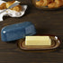 8-Inch Pfaltzgraff Monroe Blue Covered Butter Dish