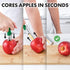 Zulay Premium Apple Corer, Easy to Use Durable Remover for Pears, Bell Peppers, and Apples - Stainless Steel Green