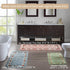 Pretty Floral Rural Style Romantic Rose Flower Rug, Soft Non-Slip Shaggy Area Bath Mat for Bathroom Living Room